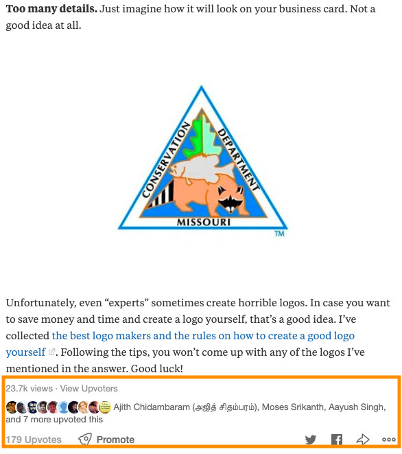 what is Quora upvote