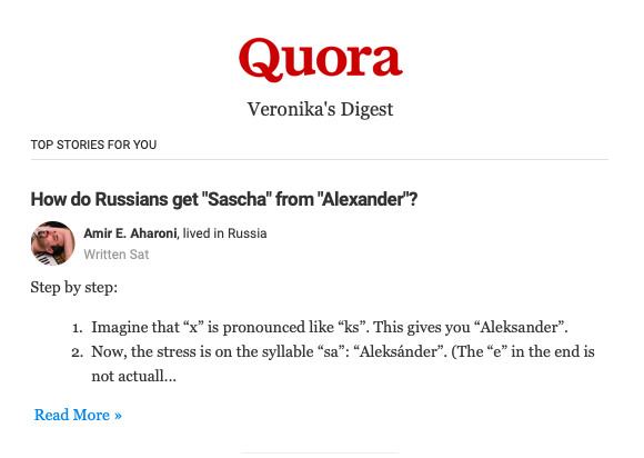 quora digest