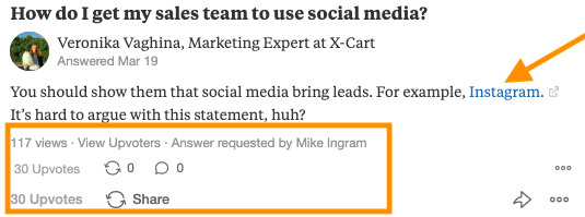 quora answer