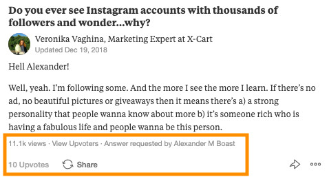 quora answer