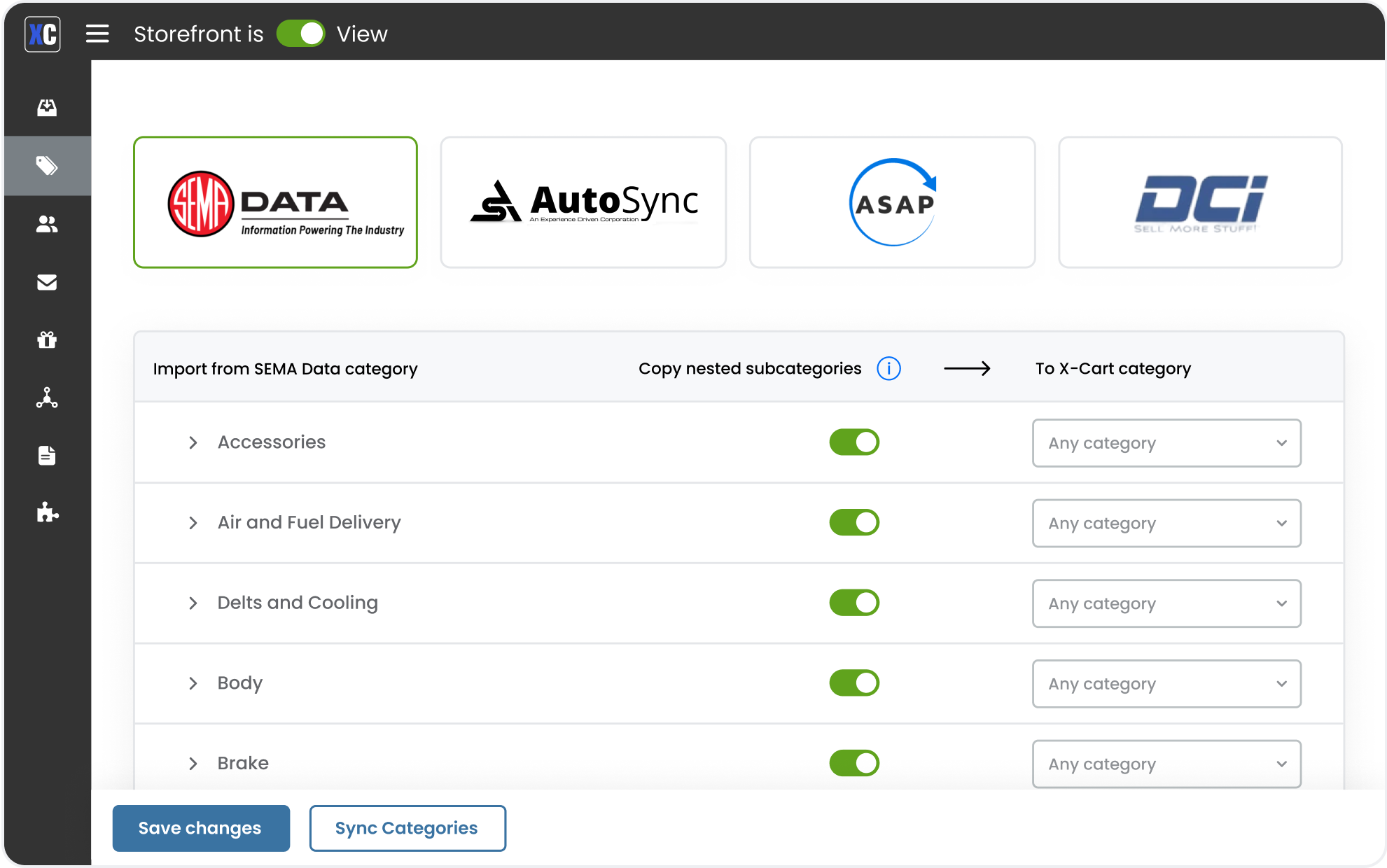 Full Catalog Integration