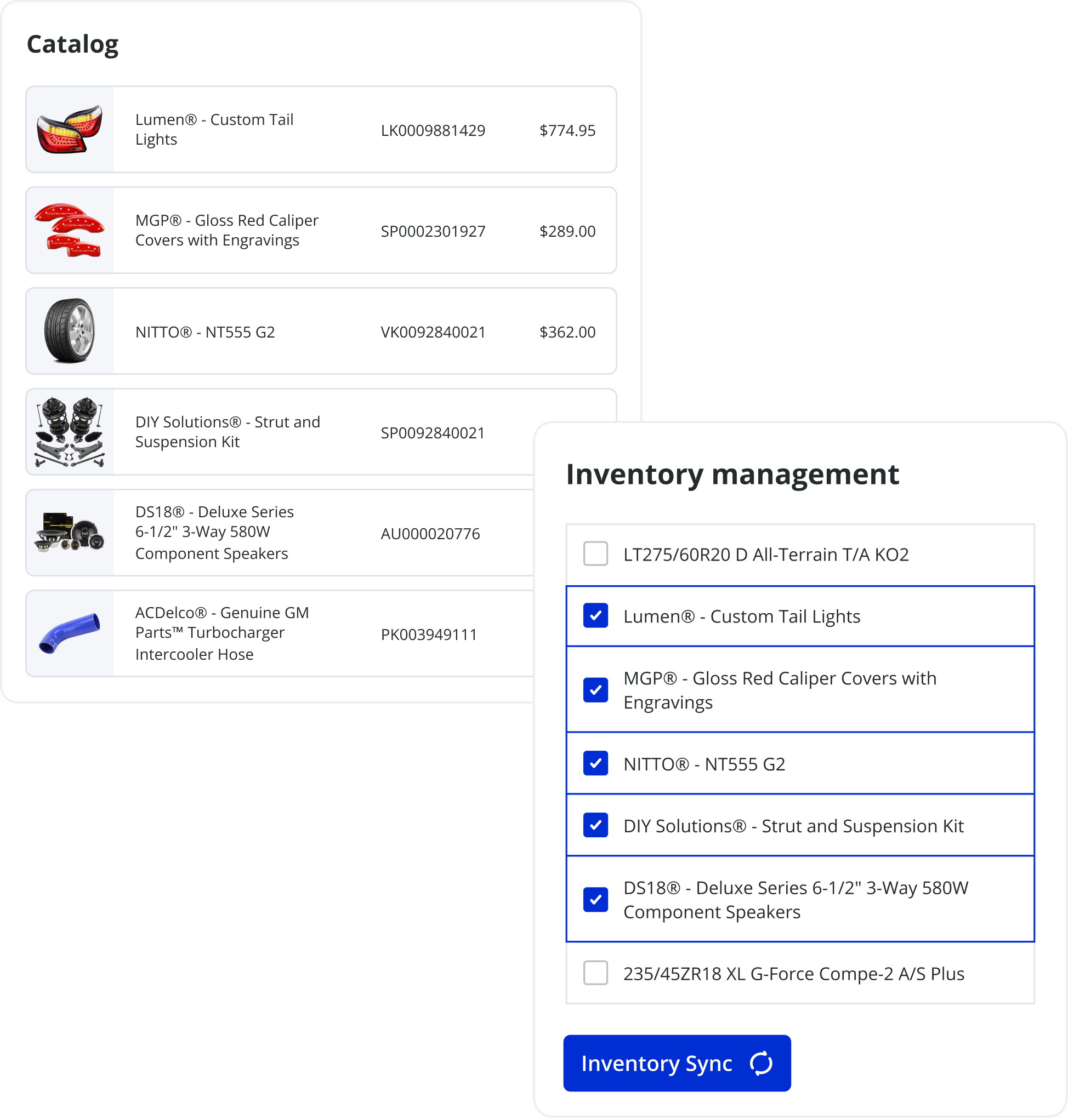 Get full control over your inventory